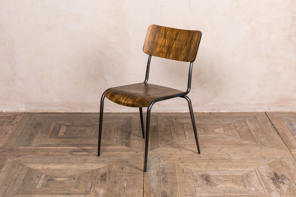 cosmo wooden restaurant stacking chair